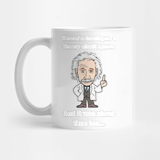 Einstein, it's about time! Light text Mug